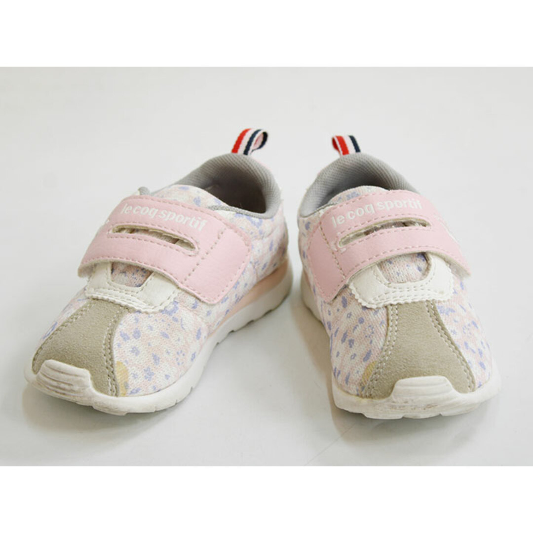 le coq sportif(ルコックスポルティフ)の▲ルコックスポルティフ/le coq sportif ▲14cm スニーカー/シューズ/靴 ピンク系 花柄【中古】子供  キッズ kids ベビー baby 女の子 春夏秋冬 223032 shoes キッズ/ベビー/マタニティのベビー靴/シューズ(~14cm)(スニーカー)の商品写真