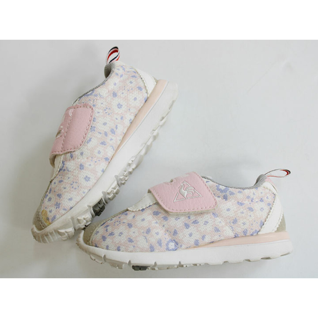 le coq sportif(ルコックスポルティフ)の▲ルコックスポルティフ/le coq sportif ▲14cm スニーカー/シューズ/靴 ピンク系 花柄【中古】子供  キッズ kids ベビー baby 女の子 春夏秋冬 223032 shoes キッズ/ベビー/マタニティのベビー靴/シューズ(~14cm)(スニーカー)の商品写真