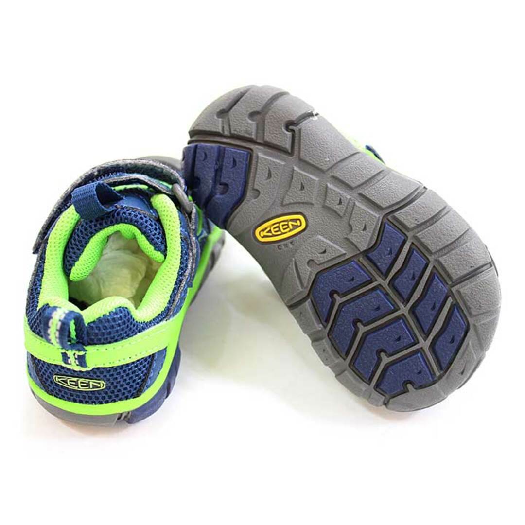 KEEN(キーン)の♪キーン/KEEN♪11.5cm スニーカー/シューズ/靴 紺×蛍光グリーン【中古】子供 キッズ kids  ベビー baby 男の子 春夏 405032 shoes キッズ/ベビー/マタニティのベビー靴/シューズ(~14cm)(スニーカー)の商品写真