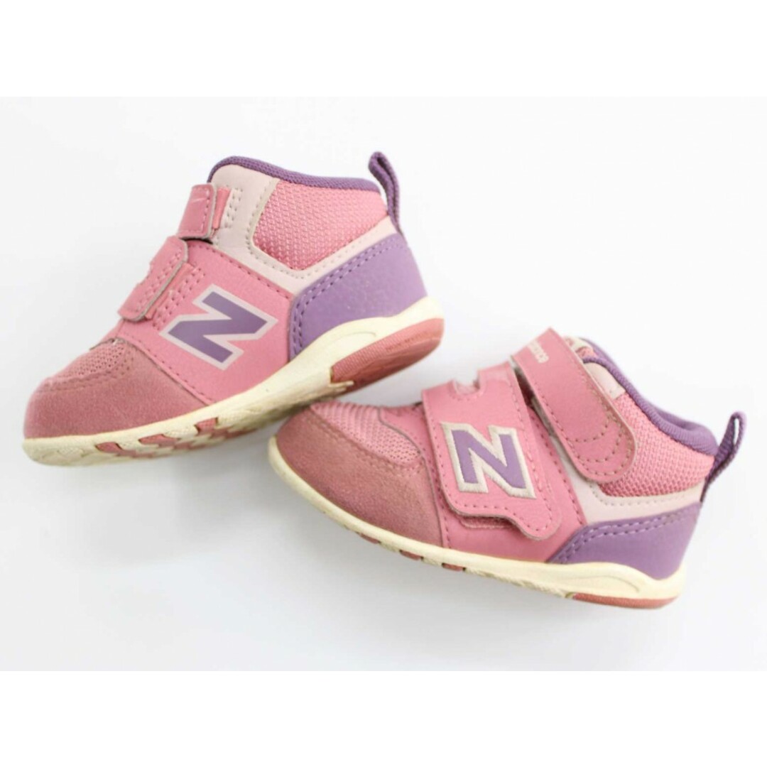 New Balance(ニューバランス)の◇ニューバランス/NB/New Balance◇12cm スニーカー/スポーツシューズ/運動靴 ピンク×紫 574【中古】子供 キッズ kids ベビー baby 女の子 春夏秋冬 shoes 421042 キッズ/ベビー/マタニティのベビー靴/シューズ(~14cm)(スニーカー)の商品写真