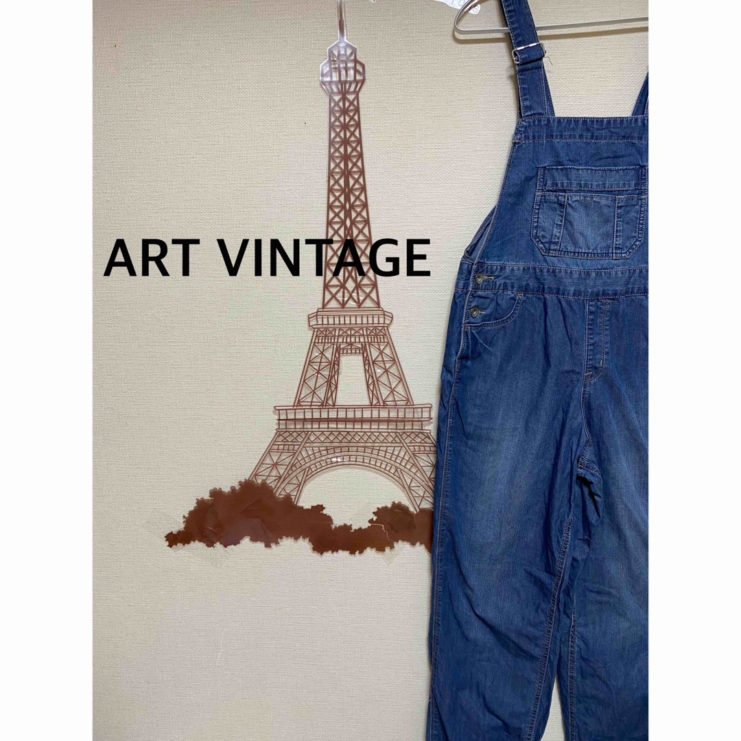 ART VINTAGE  オーバーオール　Sサイズ レディースのパンツ(サロペット/オーバーオール)の商品写真