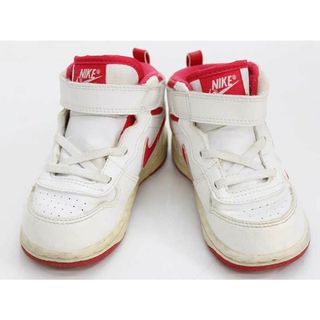 ナイキ(NIKE)の【値下げ!】◇ナイキ/NIKE◇14cm スニーカー/シューズ/靴 白×ピンク【中古】子供 キッズ kids ベビー baby 女の子 春夏秋冬 300132 shoes(スニーカー)