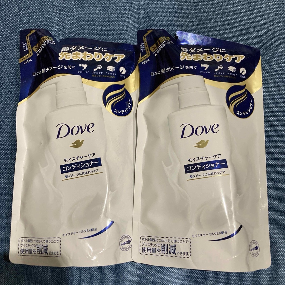 Dove（Unilever）(ダヴ)のダヴ モイスチャーケア コンディショナーつめかえ用 350g コスメ/美容のヘアケア/スタイリング(コンディショナー/リンス)の商品写真