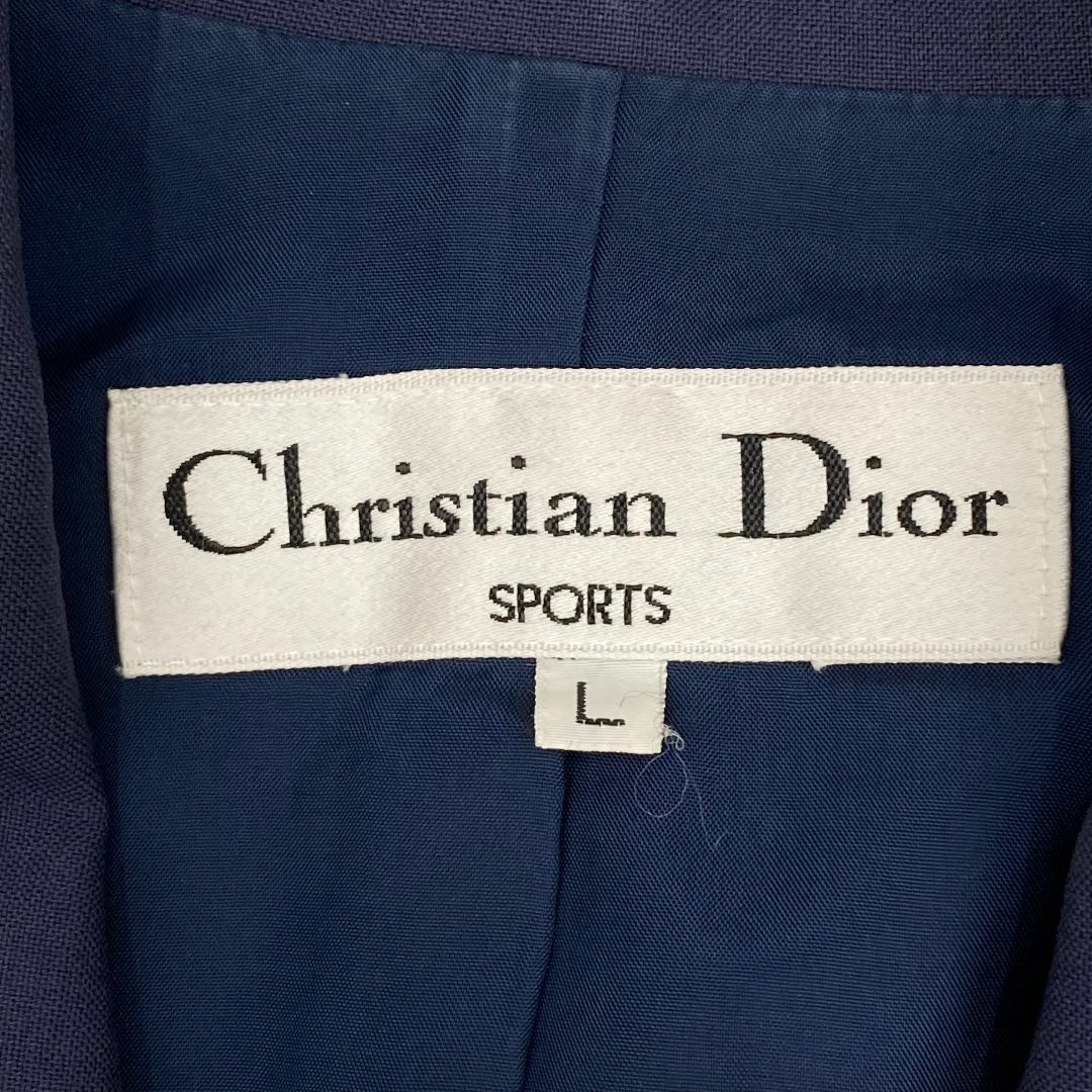 Christian Dior(クリスチャンディオール)のクリスチャン ディオール　テーラードジャケット　ヴィンテージ　Lサイズ　ウール レディースのジャケット/アウター(テーラードジャケット)の商品写真