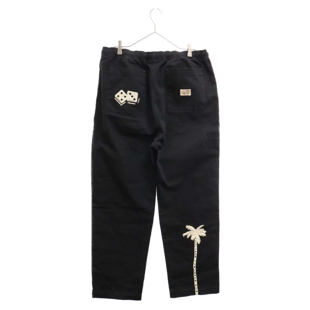 STUSSY(ステューシー)のSTUSSY ステューシー 22AW× NOMA ICON BEACH PANT 刺繍入り ビーチパンツ ブラック 116575 メンズのパンツ(デニム/ジーンズ)の商品写真