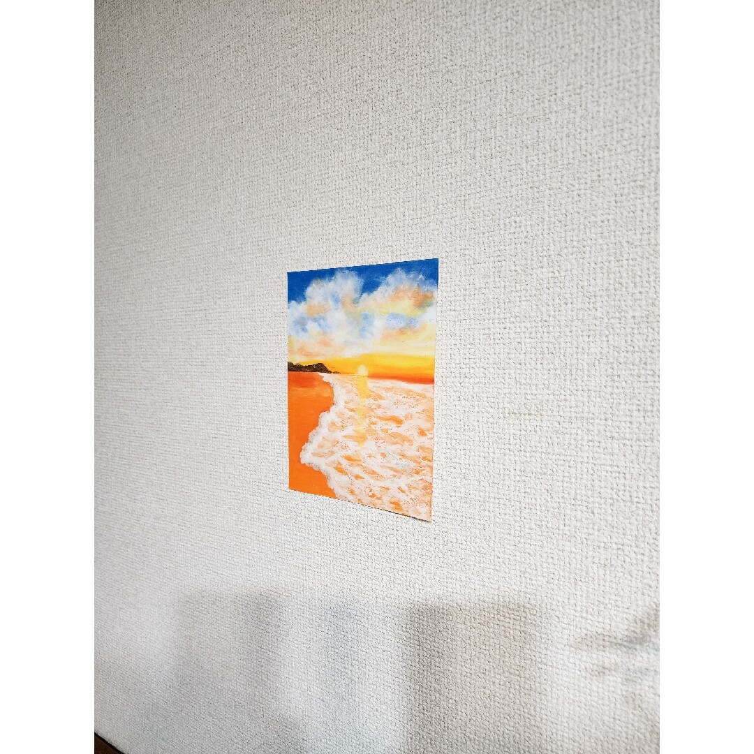 パステル画　風景画　絵画　アート　インテリア　海の絵 ハンドメイドのインテリア/家具(アート/写真)の商品写真