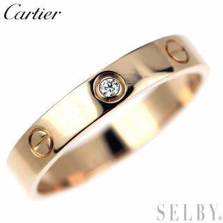 カルティエ(Cartier)のカルティエ K18PG ダイヤモンド リング ミニラブ 62号(リング(指輪))
