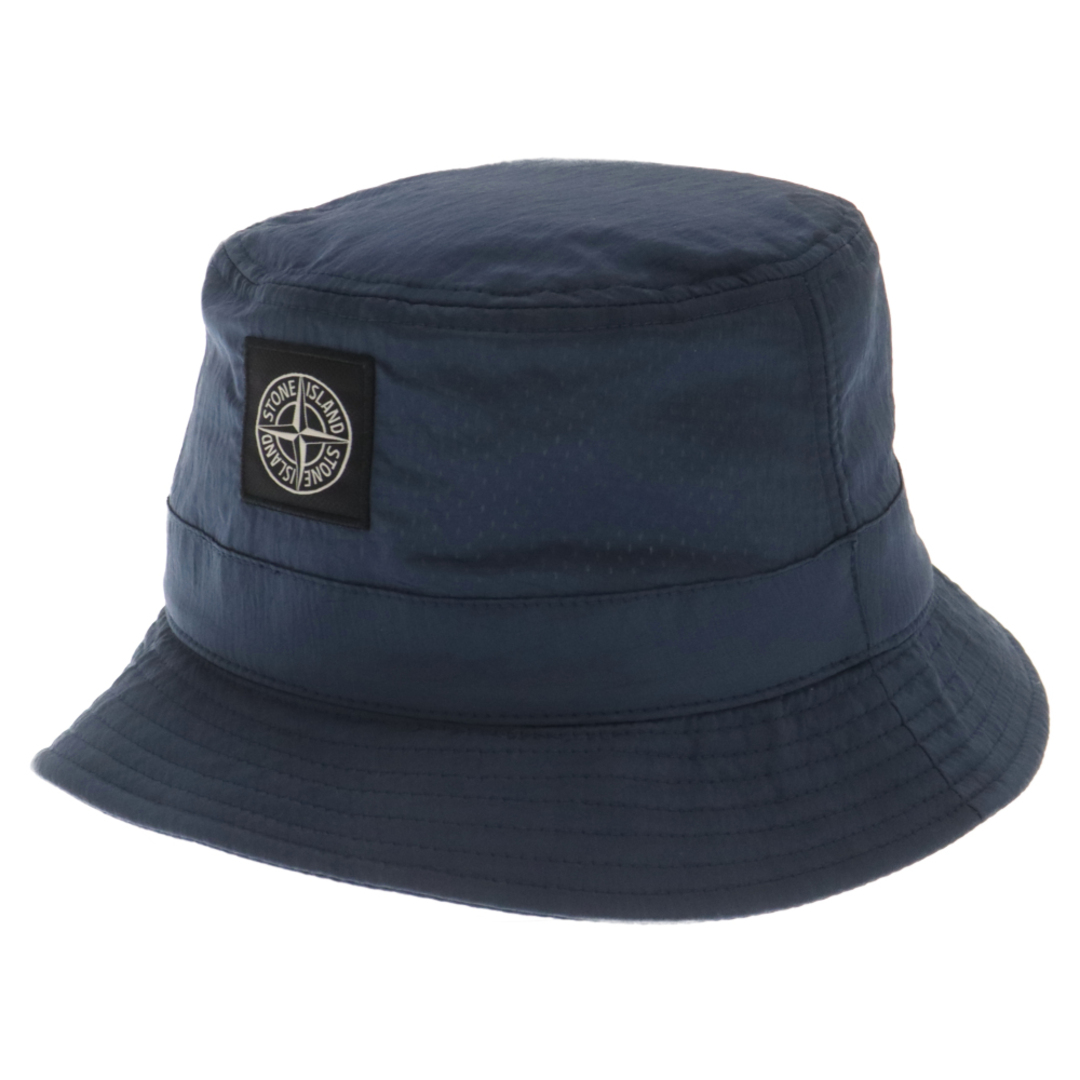 STONE ISLAND(ストーンアイランド)のSTONE ISLAND ストーンアイランド NYLON METAL BUCKET HAT ロゴ ナイロンメタル バケットハット 781599376 ネイビー メンズの帽子(ハット)の商品写真