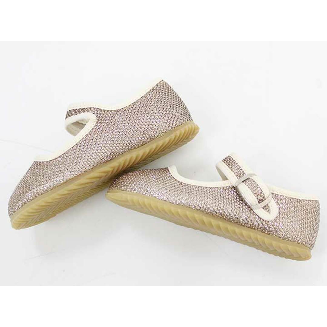 【値下げ!】◇ボントン/BONTON◇13.8cm ストラップシューズ/靴 ゴールド×ベージュ【中古】子供 キッズ kids ベビー baby 女の子 春夏秋冬 015032 shoes キッズ/ベビー/マタニティのベビー靴/シューズ(~14cm)(その他)の商品写真