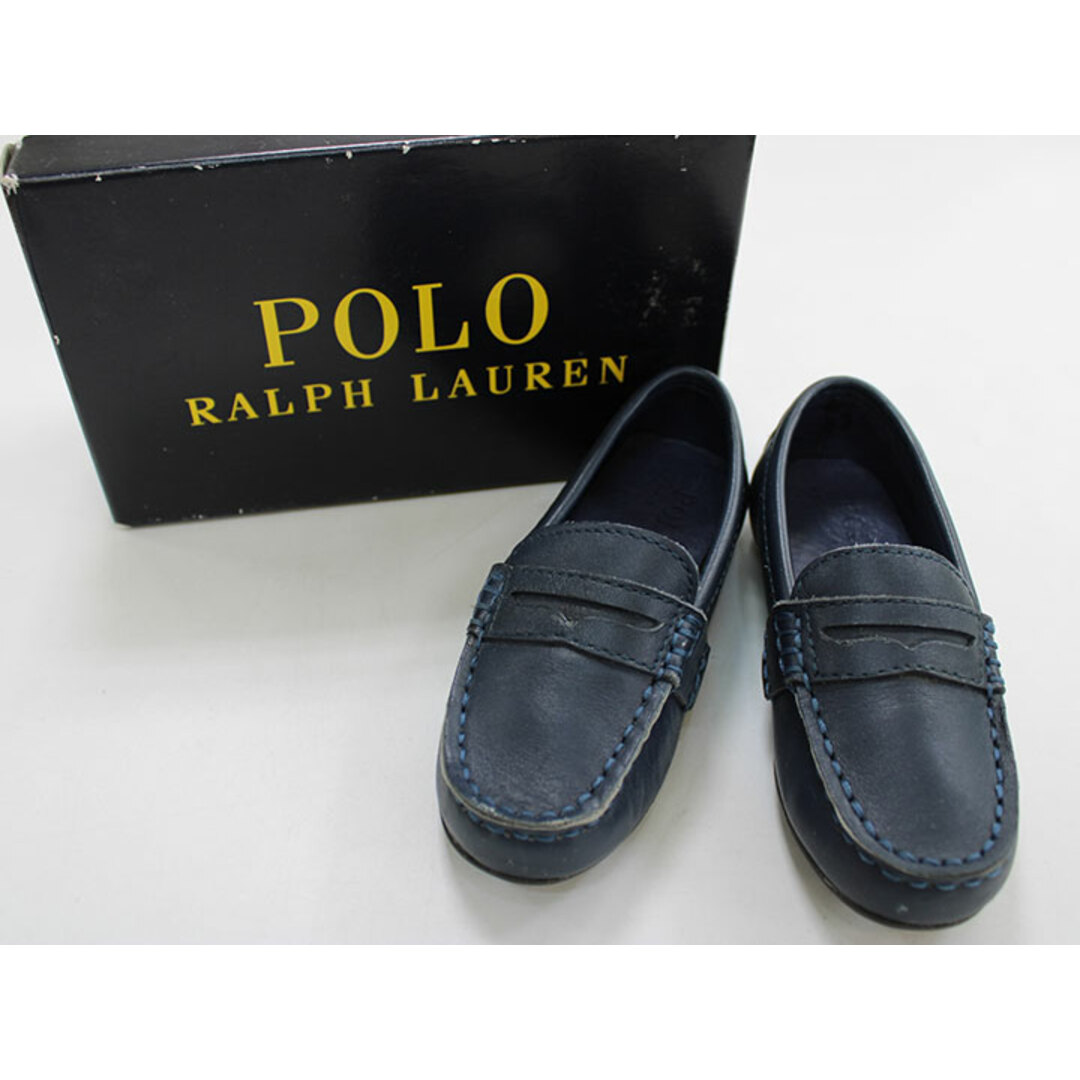 Ralph Lauren(ラルフローレン)の【値下げ!】♪ラルフローレン/Ralph Lauren♪14cm ローファー/シューズ/靴 紺【中古 USED】子供 キッズ kids  ベビー baby 男の子 春夏秋冬 015032 shoes キッズ/ベビー/マタニティのベビー靴/シューズ(~14cm)(その他)の商品写真