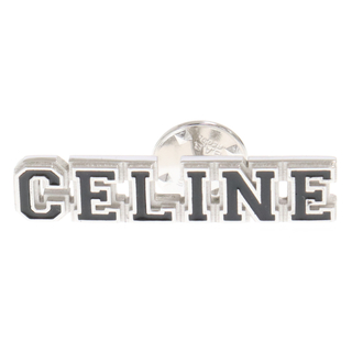 celine - CELINE セリーヌ ユニヴェルシテ ロゴプレートピンバッジ シルバー 460DR6SSE