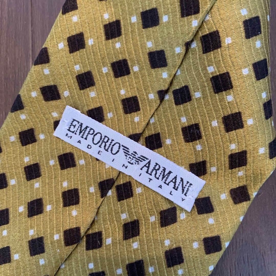 Emporio Armani(エンポリオアルマーニ)のエンポリオ　アルマーニ　ネクタイ　イエロー　黄色　EMPORIO ARMANI メンズのファッション小物(ネクタイ)の商品写真