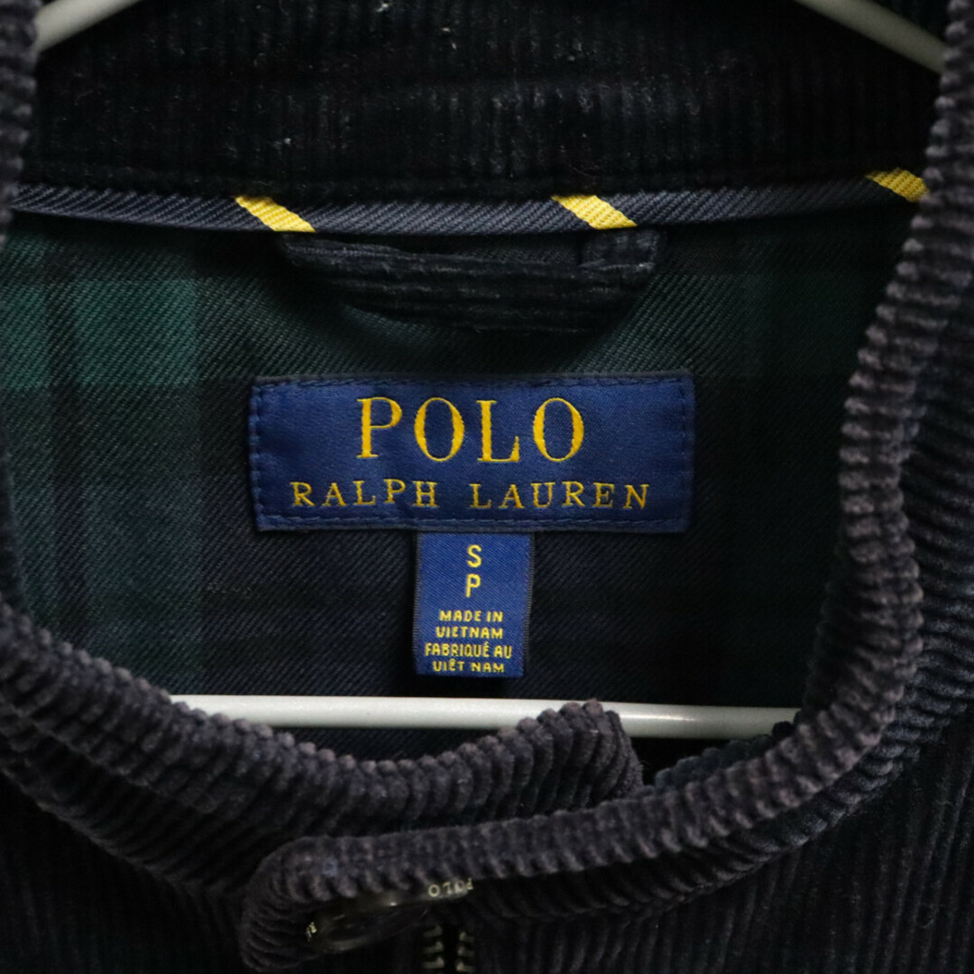 POLO RALPH LAUREN(ポロラルフローレン)のPOLO RALPH LAUREN ポロラルフローレン フルジップアップ コーデュロイ ジャケット スイングジャケット ブラック メンズのジャケット/アウター(フライトジャケット)の商品写真