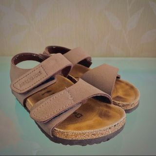 ビルケンシュトック(BIRKENSTOCK)のBIRKENSTOCK ビリケンシュトック キッズ サンダル　ブラウン16cm(サンダル)