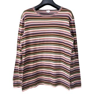 ポールスミス(Paul Smith)の匿名発送　美品　ポールスミス  マルチボーダーデザインコットンカットソー　M(Tシャツ/カットソー(七分/長袖))