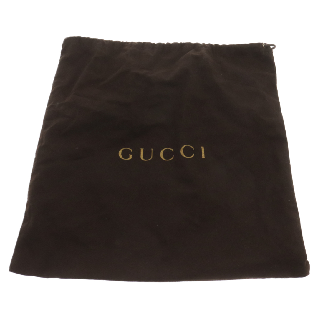 Gucci(グッチ)のGUCCI グッチ フェルト レザーロゴ ハット ブラック メンズの帽子(ハット)の商品写真