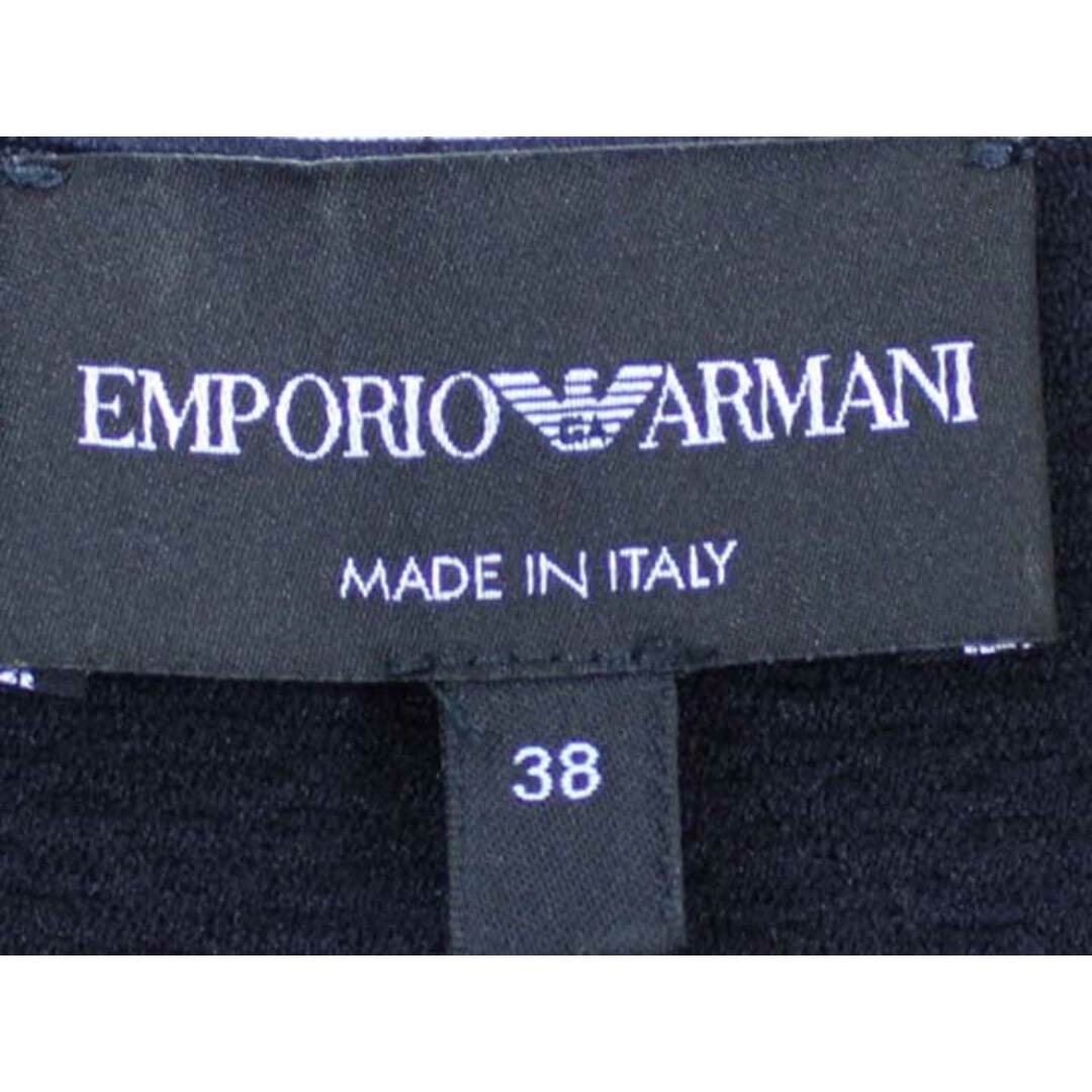 Emporio Armani(エンポリオアルマーニ)の【春物新入荷】■EMPORIO ARMANI/エンポリオアルマーニ■エンボス加工ワンピース/七分袖/ミディ丈 ネイビー/紺 レディース 38【中古】春夏  onepi  303042 レディースのワンピース(その他)の商品写真