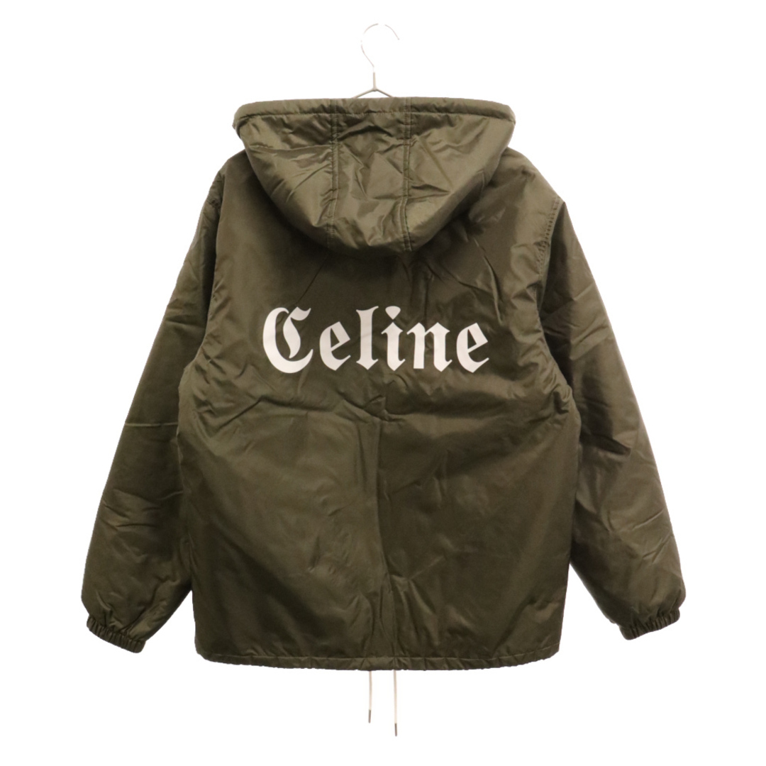 CELINE セリーヌ 22AW LIGHTWEIGHT NYLON COACH JACKET 2W694495M バックロゴナイロンコーチジャケット フード付き カーキ