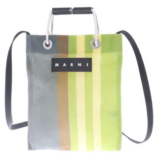 Marni - MARNI マルニ MARKET STRIPE MINI SHOULDER BAG ストライプミニ ショルダーバッグ ハンドバッグ グリーン