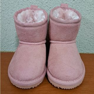 タグ付　新品未使用　ムートンブーツ　子供　ボアブーツ　ピンク　キッズ　女の子(ブーツ)