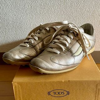 トッズ(TOD'S)のTOD’S トッズ  スニーカー レディース ゴールド 靴 シューズ レーザー(スニーカー)