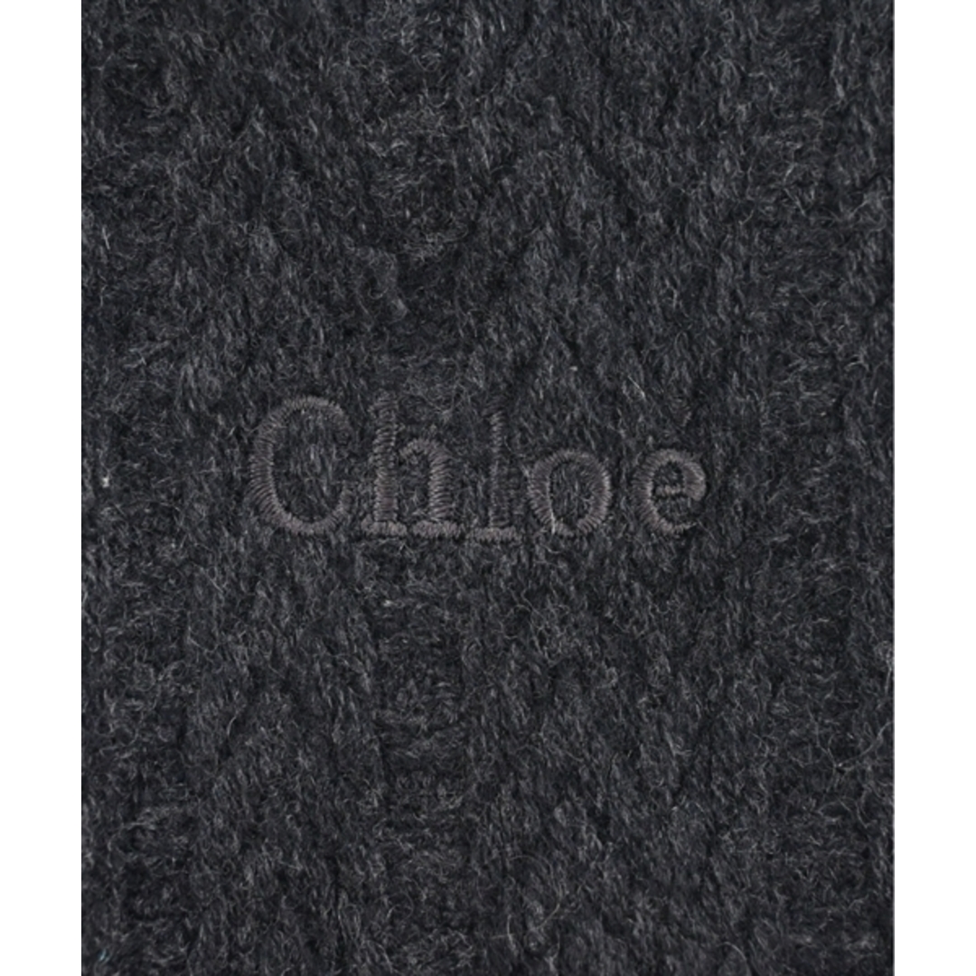 Chloe(クロエ)のChloe クロエ マフラー - チャコールグレー 【古着】【中古】 レディースのファッション小物(マフラー/ショール)の商品写真
