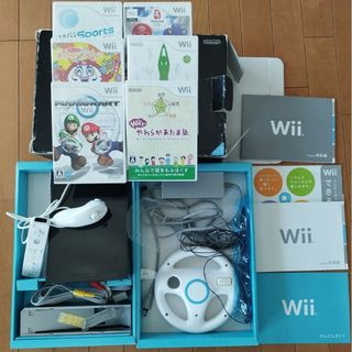 ウィー(Wii)の中古動作品Wiiセット(家庭用ゲーム機本体)