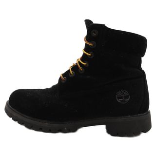 オフホワイト(OFF-WHITE)のOFF-WHITE オフホワイト ×Timberland 6 Boot Velvet Black×ティンバーランド 6 ブート ヴェルヴェット ハイカットブーツ ブラック US9/27cm(ブーツ)