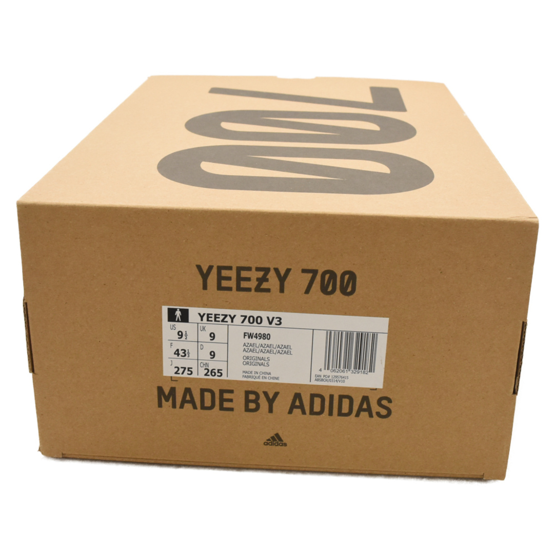 adidas(アディダス)のadidas アディダス YEEZY 700 V3 Azael FW4980 イージー700 V3 アザエル ローカットスニーカーシューズ クリーム US9.5//27.5cm ホワイト メンズの靴/シューズ(スニーカー)の商品写真