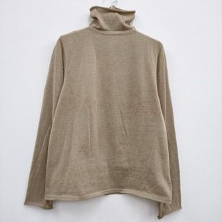 ビューティアンドユースユナイテッドアローズ(BEAUTY&YOUTH UNITED ARROWS)のROKU 6 BEAUTY&YOUTH ラメ タートルネック 定価12100円 Tシャツ カットソー 23AW ゴールド ロクビューティアンドユース【中古】4-0227M♪(Tシャツ(長袖/七分))