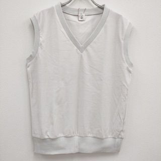 ビューティアンドユースユナイテッドアローズ(BEAUTY&YOUTH UNITED ARROWS)のROKU 6 BEAUTY&YOUTH 新品 VELOUR VNECK VEST 定価13200円 ベロア ベスト 23SS ホワイト ロクビューティアンドユース【中古】4-0227M♪(ベスト/ジレ)