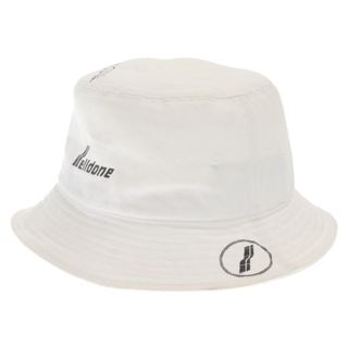 we11done ウェルダン STUMP BUCKET HAT WD-AH6-20-079-U-WH スタンプロゴデザイン バケットハット ホワイト(ハット)