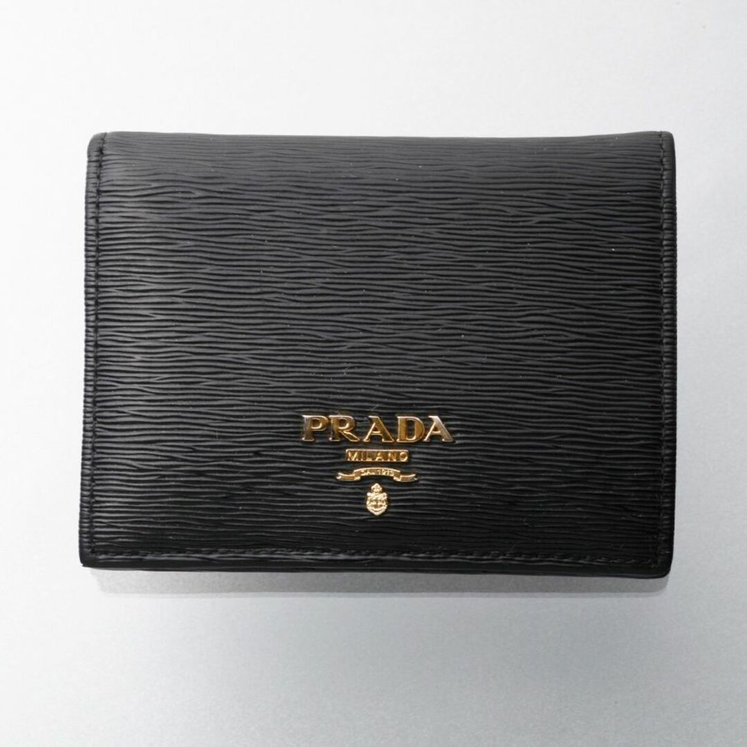 PRADA(プラダ)のK3355M 良品 プラダ ヴィッテロ ムーヴ 二つ折 コンパクト 財布 箱付き レディースのファッション小物(財布)の商品写真