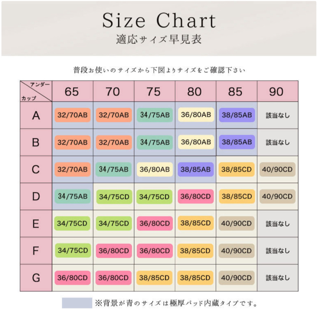 ブラジャー　脇高　脇肉　36/80AB 人気　セット バストアップ　ブルー レディースの下着/アンダーウェア(ブラ&ショーツセット)の商品写真