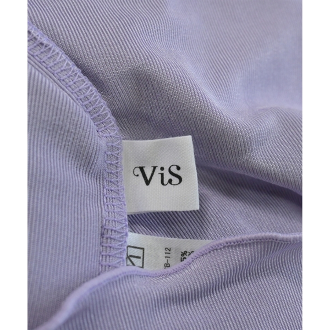 ViS(ヴィス)のViS ヴィス Tシャツ・カットソー F 紫 【古着】【中古】 レディースのトップス(カットソー(半袖/袖なし))の商品写真