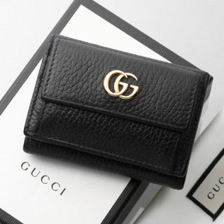 グッチ(Gucci)のK3356M 良品 グッチ GGマーモント 三つ折 財布 箱付き ITALY製(財布)