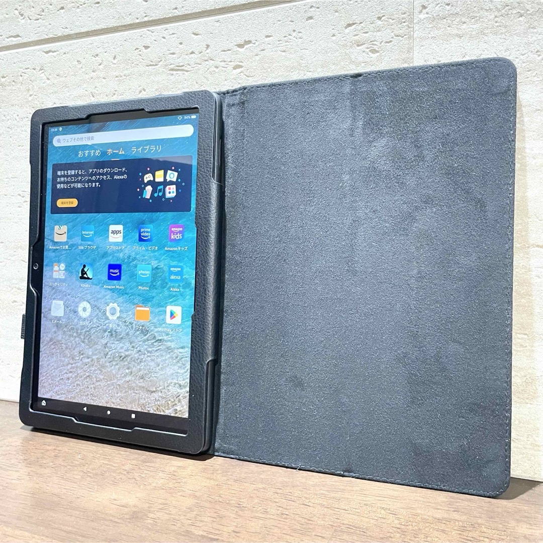 Amazon - Amazon fire HD 10 32GB 第11世代 手帳型カバー付 中古品の