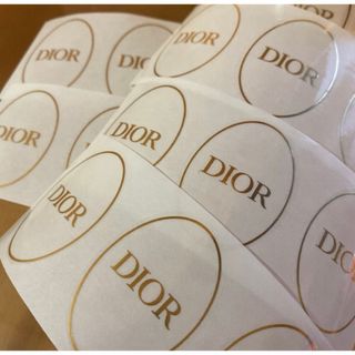 ディオール(Dior)のDior ゴールドクリアステッカー　シール 20枚(シール)