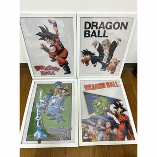 ドラゴンボール ビジュアルボード　A3原画ポスター セット　白色額縁入り 鳥山明(ポスター)