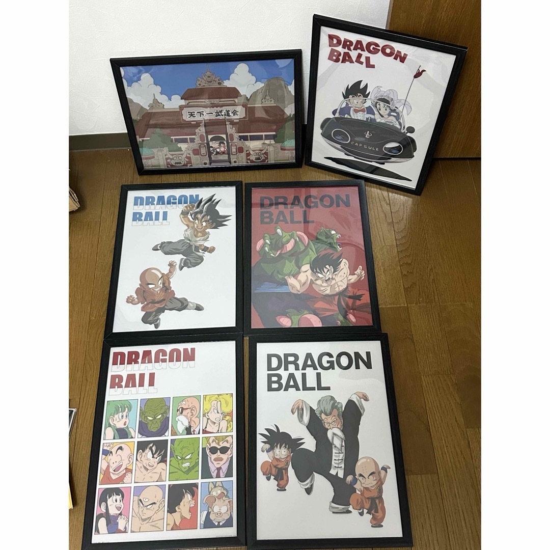 ドラゴンボール ビジュアルシート A3ポスター 額縁 全6種セット ドラゴンボール ビジュアルシート A3ポスター 額縁 全6種セット