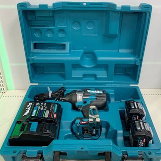 マキタ(Makita)の♭♭MAKITA マキタ 充電式インパクトレンチ　充電器・充電池2個・ケース付  TW001GRDX ブルー(その他)