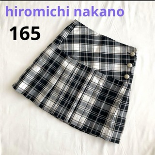 【ヒロミチナカノ】 プリーツスカート 165 女の子 巻きスカート チェック