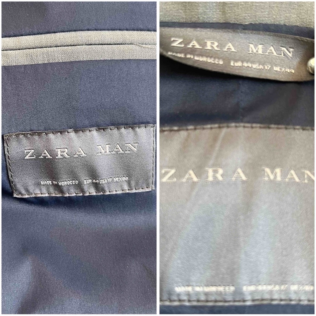 ZARA(ザラ)のZARA MAN テーラード ジャケット スーツ グレー 上着 メンズ 礼服 メンズのジャケット/アウター(テーラードジャケット)の商品写真