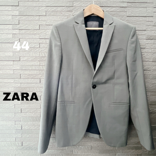 ザラ(ZARA)のZARA MAN テーラード ジャケット スーツ グレー 上着 メンズ 礼服(テーラードジャケット)