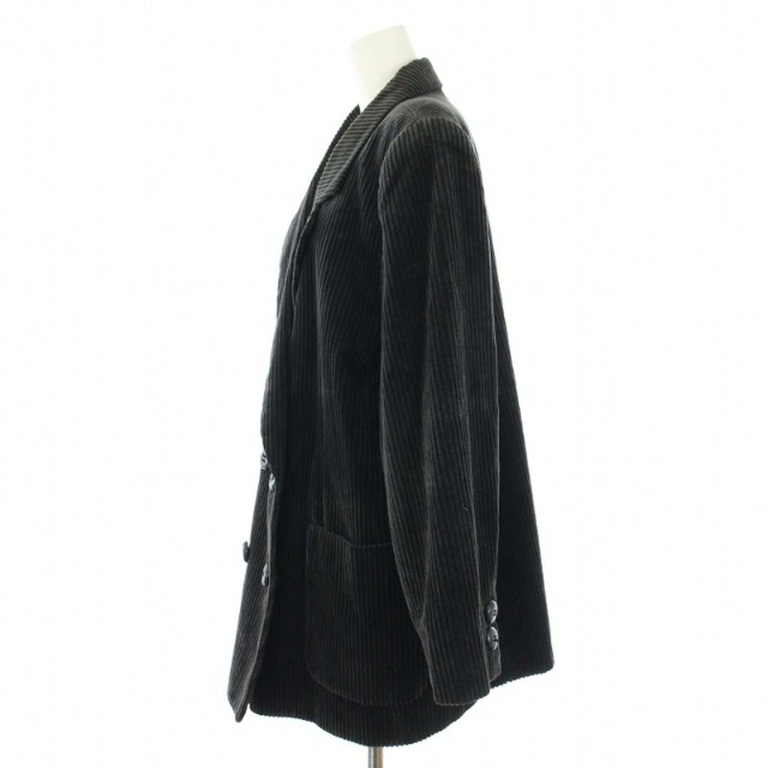 leilian(レリアン)のレリアン ヴィンテージ テーラードジャケット コーデュロイド ダブル 17+ 黒 レディースのジャケット/アウター(その他)の商品写真