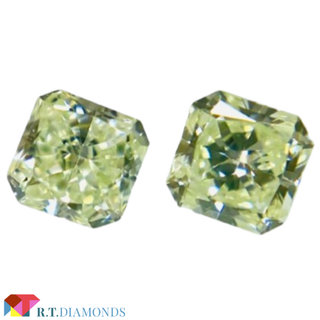 LIGHT YELLOW GREEN 0.090ct/0.104ct SQ(その他)