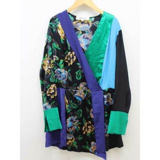 ダイアンフォンファステンバーグ(DIANE von FURSTENBERG)の【春物 新入荷】‡DIANE von FURSTENBERG/ダイアンフォンファステンバーグ‡花柄シルクカシュクールワンピース/長袖 マルチカラ― レディース S【中古】春夏 512042(その他)