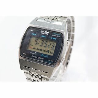 【W126-465】動作品 セイコー アルバ デジタル 腕時計 Y448-500