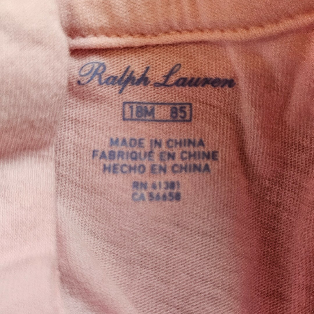 Ralph Lauren(ラルフローレン)のラルフローレン　くま　ベア半袖Tシャツ 18m/85cm キッズ/ベビー/マタニティのベビー服(~85cm)(Ｔシャツ)の商品写真