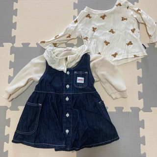 エドウィン(EDWIN)のバースデイ　80サイズ　おしゃれ着　ベビー服　子ども服　ポロ　エドウィン　アース(ワンピース)